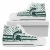 NCAA Michigan State Spartans High Top Shoes