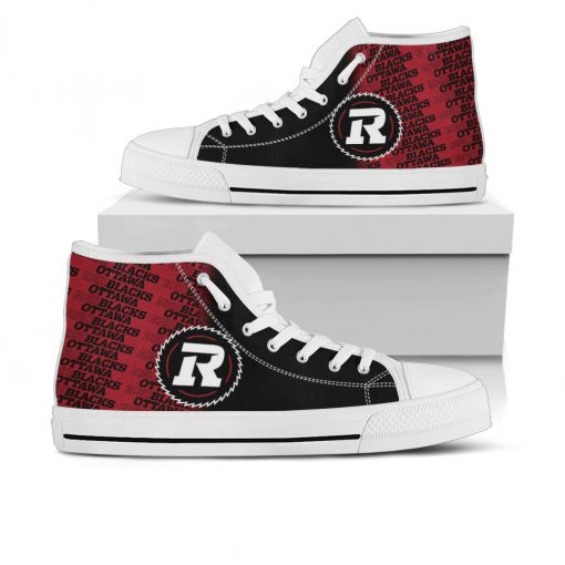 CFL Ottawa Redblacks High Top Shoes