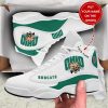NCAA Ohio Bobcats Green Custom Name Air Jordan 13 Shoes