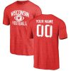 NCAA Wisconsin Badgers Custom Name Number Red T-Shirt