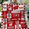 NCAA Wisconsin Badgers Quilt Blanket