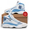 Manchester City Custom Name Number Air Jordan 13 Shoes