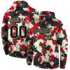 Custom Camo Black-Cream Sports Pullover Sweatshirt Salute To Service Pullover Hoodie