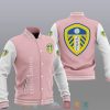 Leeds United Pink Baseball Jacket