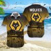Wolverhampton Wanderers FC Coconut Tree Beach Hawaiian Shirt
