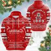 Brentford FC 1889 Ugly Christmas Zip Up Hoodie