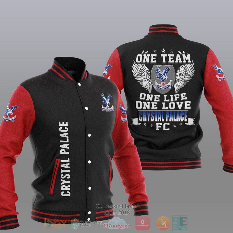Crystal Palace FC Red One Team Baseball Jacket Crystal Palace FC Red One Team Baseball Jacket