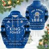 Leicester City FC The Foxes 1884 Ugly Christmas Zip Up Hoodie