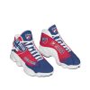 MLS FC Dallas Custom Name Blue Mix Red Air Jordan 13 Shoes
