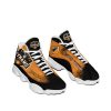MLS Houston Dynamo Custom Name Black Mid Orange Air Jordan 13 Shoes
