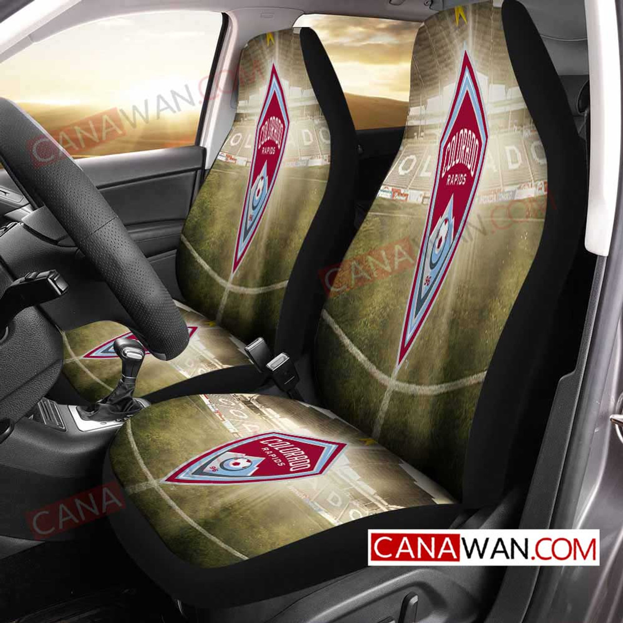 MLS Colorado Rapids Car Seat Covers V3 MLS Colorado Rapids Car Seat Covers V3