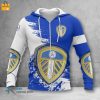 Leeds United Logo Zip Up Hoodie