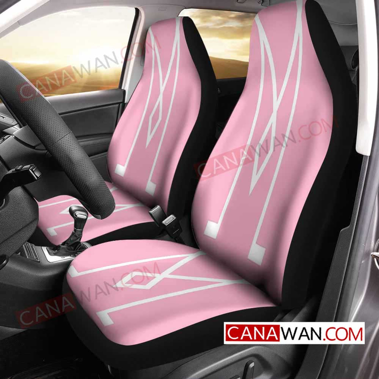 MLS Inter Miami CF Car Seat Covers V4 MLS Inter Miami CF Car Seat Covers V4