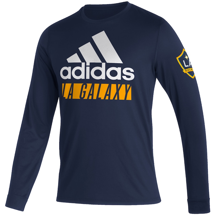 MLS LA Galaxy Navy Adidias Golden Long Sweatshirt