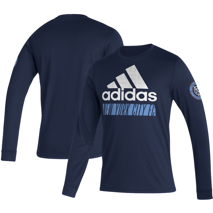 MLS New York City FC Adidas Navy Vintage Long Sleeve Sweatshirt MLS New York City FC Adidas Navy Vintage Long Sleeve Sweatshirt