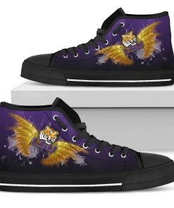 Alternative view of NCAA LSU Tigers Angel Wings High Top Shoes