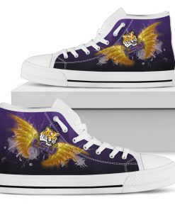 NCAA LSU Tigers Angel Wings High Top Shoes