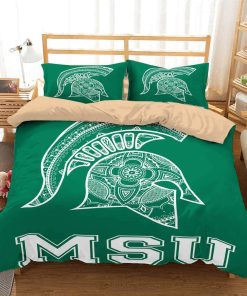 NCAA Michigan State Spartans Green Bedding Set