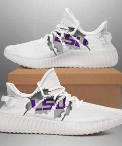 NCAA LSU Tigers Tearing Open Logo Yeezy Boost Sneakers V1
