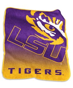 NCAA LSU Tigers Purple Gold Fleece Blanket