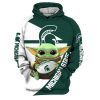 NCAA Michigan State Spartans Baby Yoda Pullover Hoodie
