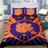 NCAA Clemson Tigers Bedding Set V7