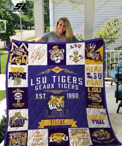 NCAA LSU Tigers EST 1860 Quilt Blanket
