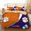 NCAA Clemson Tigers Bedding Set V6