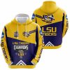 NCAA LSU Tigers Peach Bowl Champions 2019 Pullover Hoodie