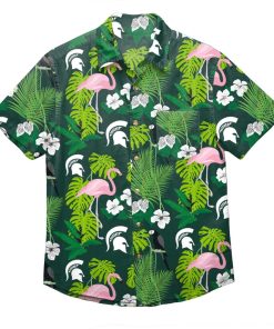 NCAA Michigan State Spartans Flamingo Hawaiian Shirt