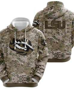 NCAA LSU Tigers Camo Pullover Hoodie