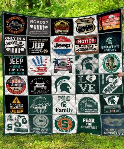 NCAA Michigan State Spartans Quilt Blanket V6