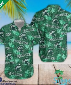 NCAA Michigan State Spartans Green Hawaiian Shirt