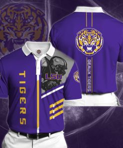 NCAA LSU Tigers Blue Polo Shirt