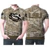 NCAA LSU Tigers Camo Polo Shirt