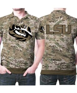 NCAA LSU Tigers Camo Polo Shirt