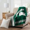 NCAA Michigan State Spartans Green Fleece Blanket