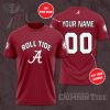 NCAA Alabama Crimson Tide Custom Name Number T-Shirt V13
