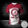 NCAA Alabama Crimson Tide Custom Name Number T-Shirt V5