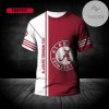 NCAA Alabama Crimson Tide Custom Text Logo White Red T-Shirt