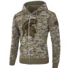 NCAA Michigan State Spartans Camo Zip Up Hoodie
