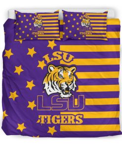 NCAA LSU Tigers Star Mashup Column Bedding Set