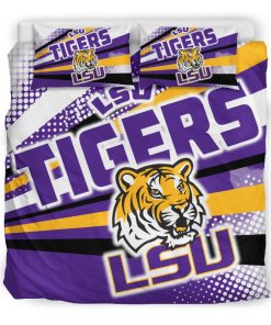 NCAA LSU Tigers Colorful Shine Amazing Bedding Set