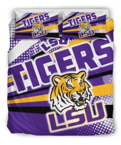 Alternative view of NCAA LSU Tigers Colorful Shine Amazing Bedding Set