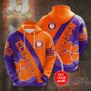NCAA Clemson Tigers Custom Name Pullover Hoodie V7