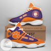 NCAA Clemson Tigers Purple Orange Air Jordan 13 Shoes
