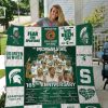NCAA Michigan State Spartans Men’S Anniversary Quilt Blanket