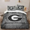NCAA Georgia Bulldogs Bedding Set V3