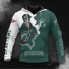 NCAA Michigan State Spartans Skull Pullover Hoodie
