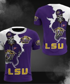 NCAA LSU Tigers Skull T-Shirt